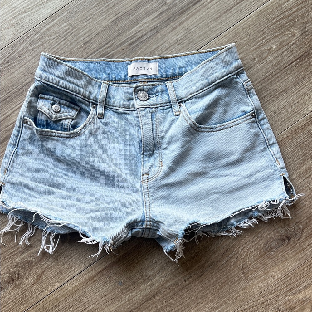 PacSun Light Wash Denim Jean Shorts